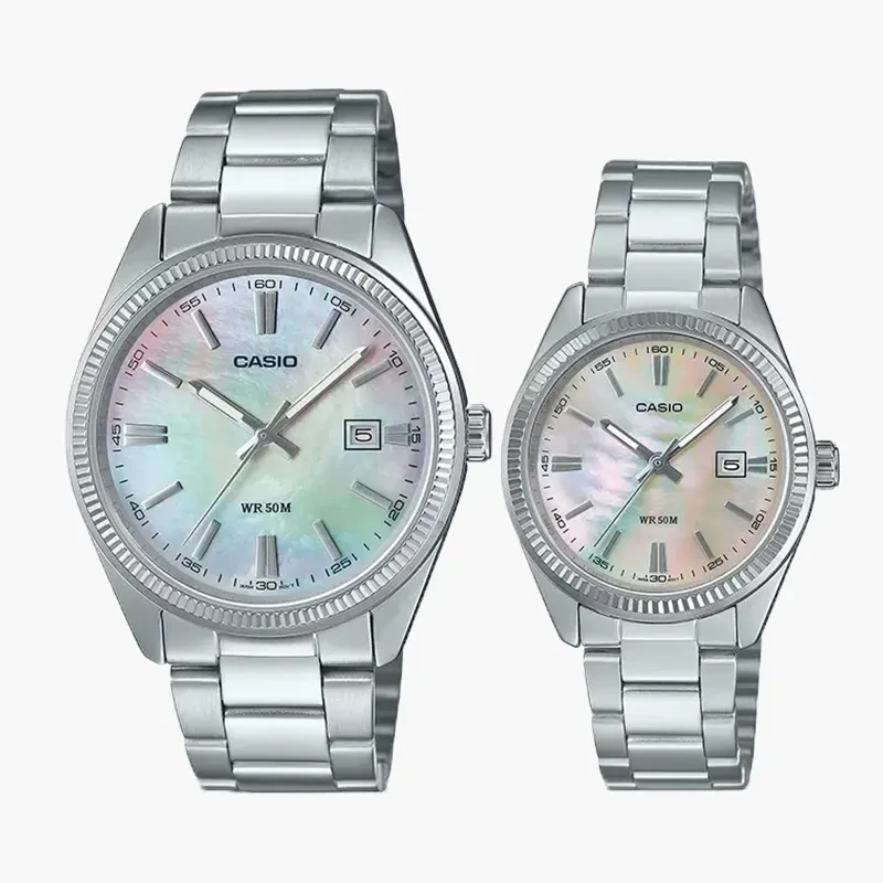 Casio MTP-1302DS-7AV-LTP-1302DS-4AV Couple’s Watch Set